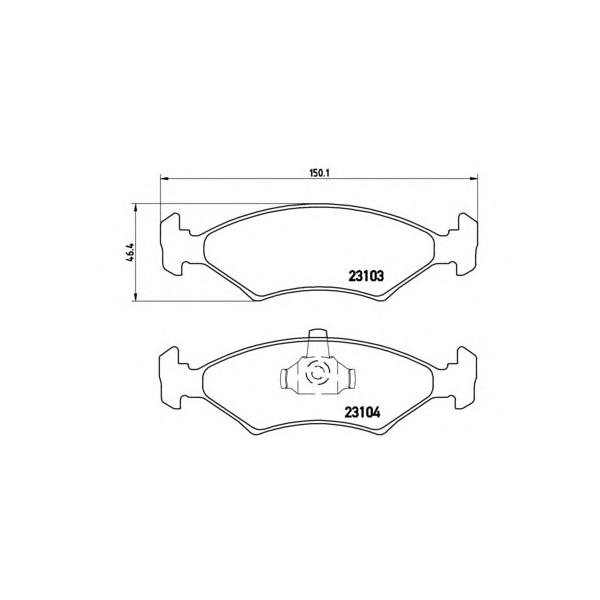 BREMBO - P24043 (Колодки тормозные дисковые)