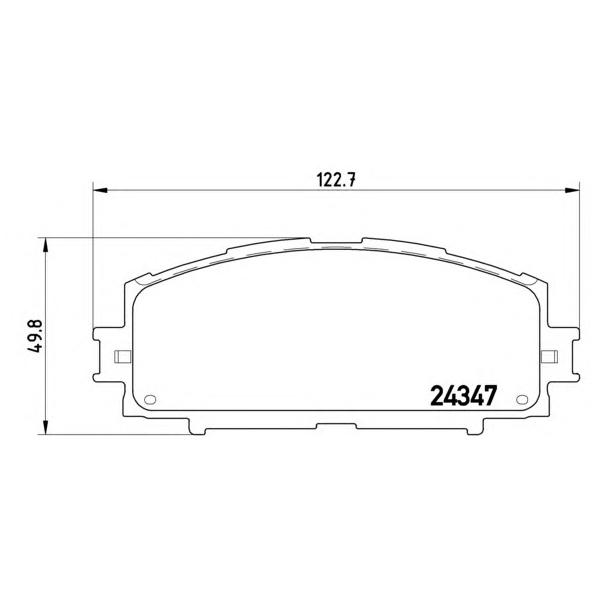 BREMBO - P83086 (колодки дисковые п./ Toyota Yaris 1.3VVTi/1.4D-4D 06>)