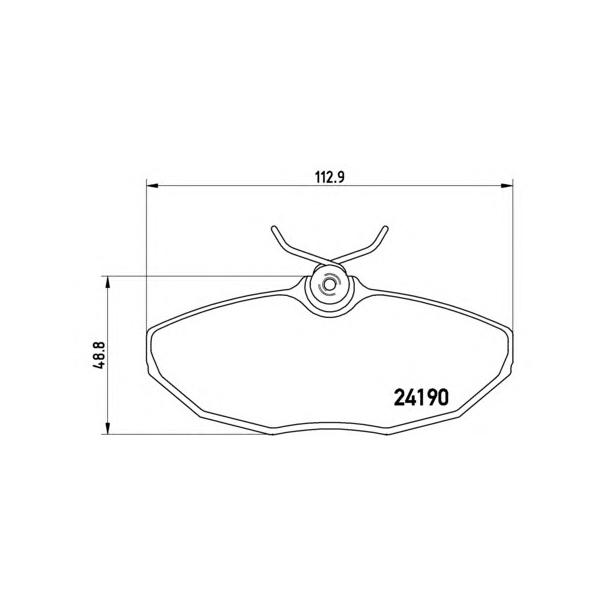 BREMBO - P36015 (P36015_=GDB1511 [C2C8342] !колодки дисковые з.// Jaguar S-Type/XJ 6/XJ 8 2.5-4.2i/2.7D 02>)