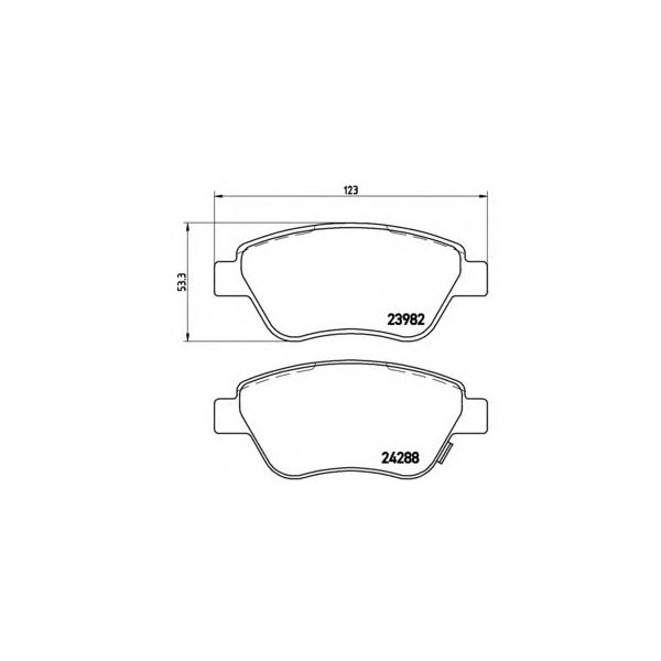 BREMBO - P59051 (Колодки торм.пер./дат.)