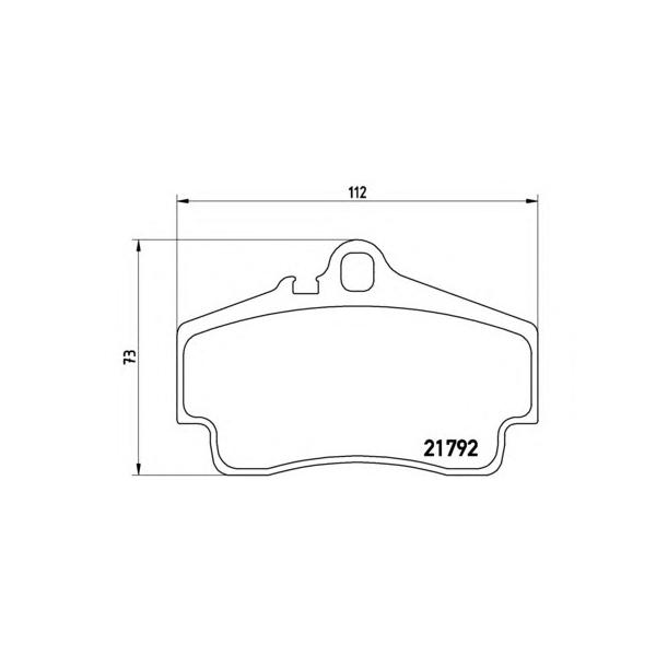 BREMBO - P65008 (Комплект тормозных колодок, дисковый тормоз)
