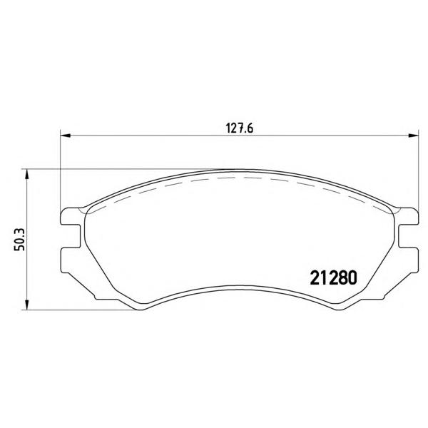 BREMBO - P56023 (Колодки тормозные дисковые)