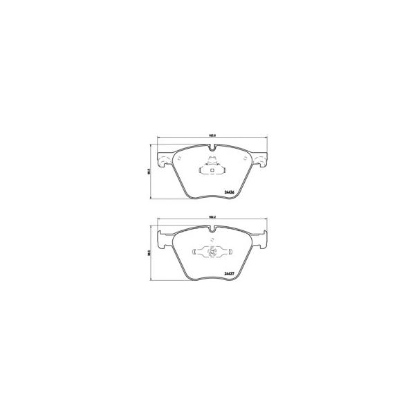 BREMBO - P 06 073 (P06073 колодки дисковые передние!/ BMW X5/X6 E71/E72/GT 4.4i/3.0D 08>)