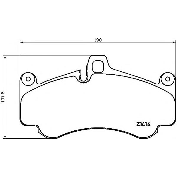 BREMBO - P65032 (Колодки тормозные дисковые перед. PORSCHE 911 (99)