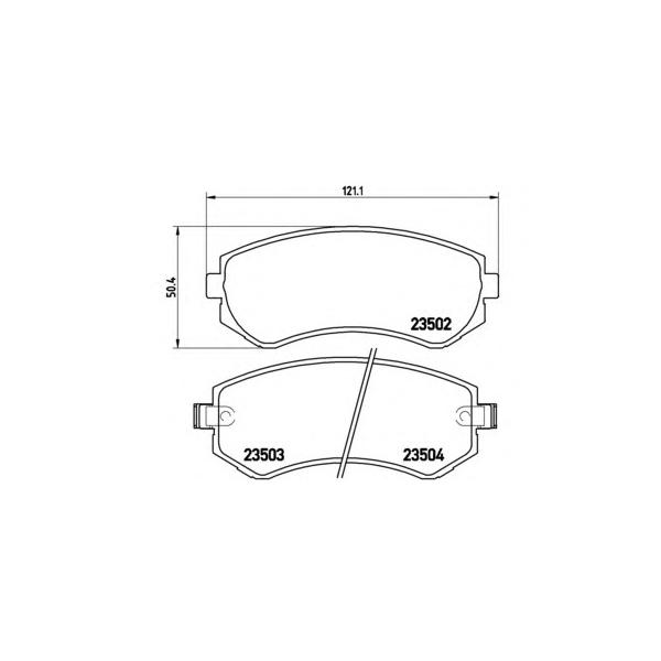 BREMBO - P56039 (Колодки тормозные дисковые)