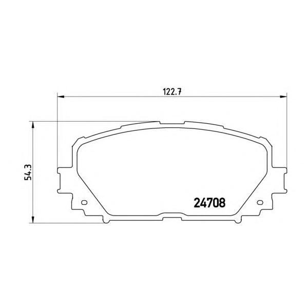 BREMBO - P83101 (Комплект тормозных колодок передних)