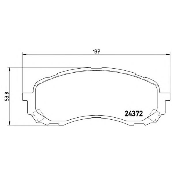 BREMBO - P78015 (Колодки тормозные дисковые)