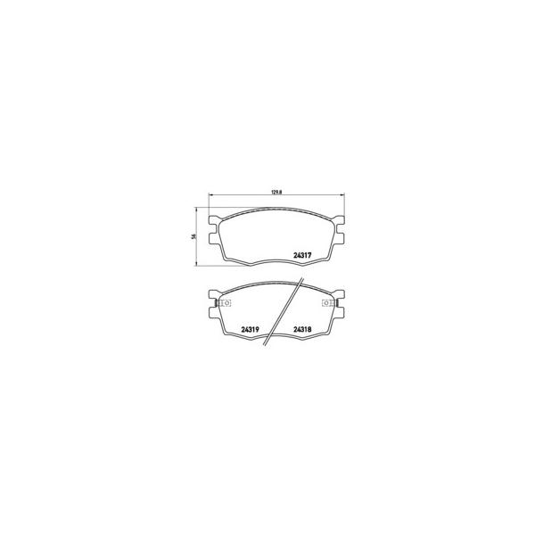 BREMBO - P30026 (Колодки торм.пер.)