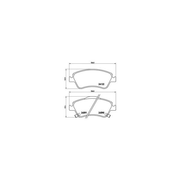 BREMBO - P83079 (Колодки торм.пер.)