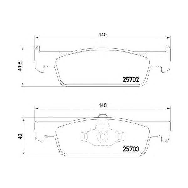 BREMBO - P68059 (Колодки тормозные P68059)