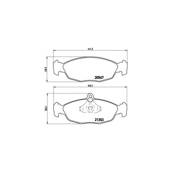 BREMBO - P59011 (Колодки тормозные дисковые)