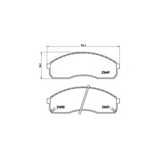 BREMBO - P30012 (Колодки тормозные дисковые)
