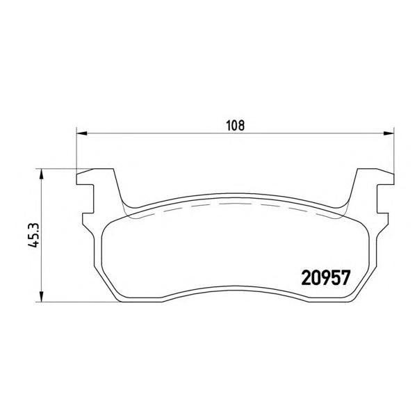 BREMBO - P56013 (Колодки тормозные дисковые)