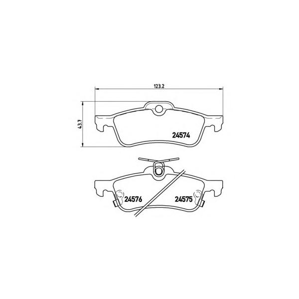 BREMBO - P83087 (колодки дисковые з./ Toyota Yaris 1.0VVT-i/1.3VVT-i/D-4D 06>)