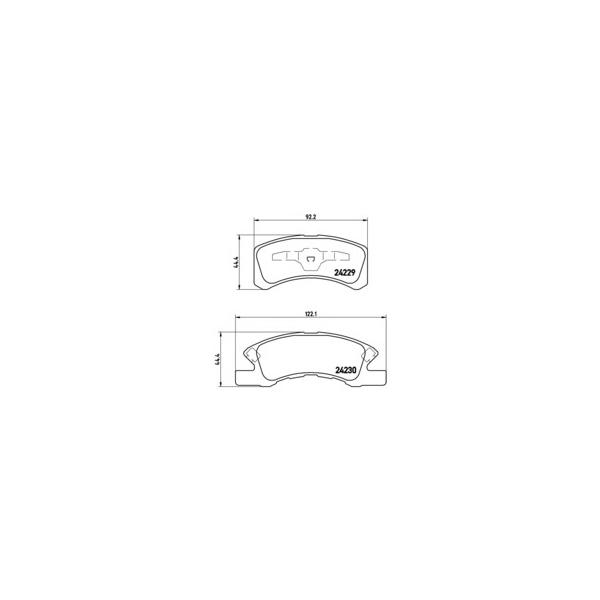 BREMBO - P16011 (Комплект тормозных колодок передних)