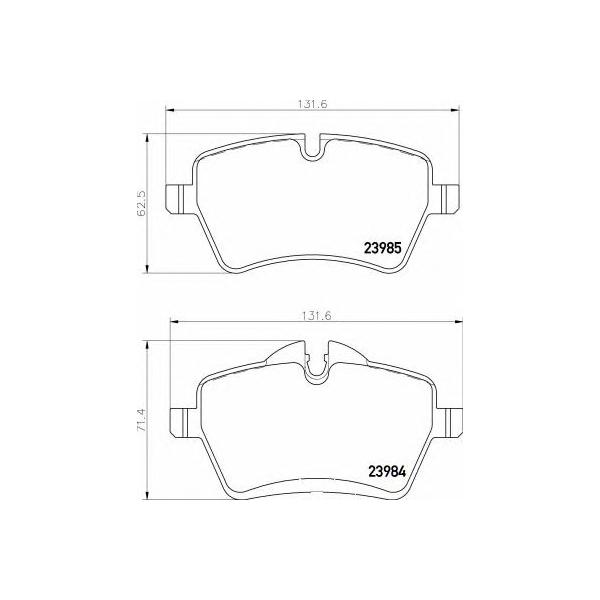 BREMBO - P06086 (Колодки тормозные P06086)