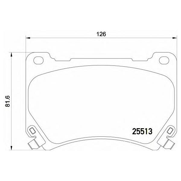 BREMBO - P 30 052 (P30052 колодки дисковые передние!/ Hyundai Equus/Genesis 3.8/4.6 08>)