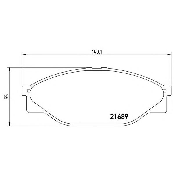 BREMBO - P83023 (Колодки тормозные дисковые)