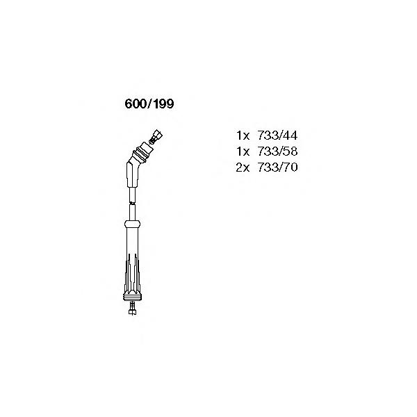 BREMI - 600-199 (Высоковольт.провода ком/кт.)