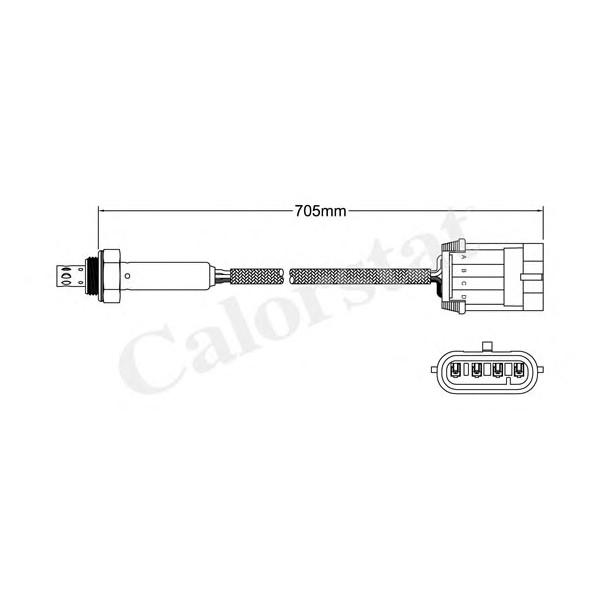 VERNET - LS140004 (Лямбда-зонд OPEL: ASTRA F 1.8 i 16V/2.0 i 16V 91-98, CALIBRA 2.0 i 16V 90-97, VECTRA 1.8 i 16V/2.0 i)