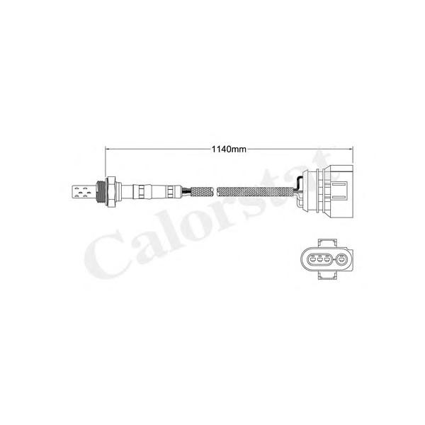 VERNET - LS140001 (Лямбда-зонд AUDI: A3 1.8 T 96-03, A4 1.8 T/1.8 T quattro 94-01, A4 Avant 1.8 T/1.8 T quattro 94-01 /)