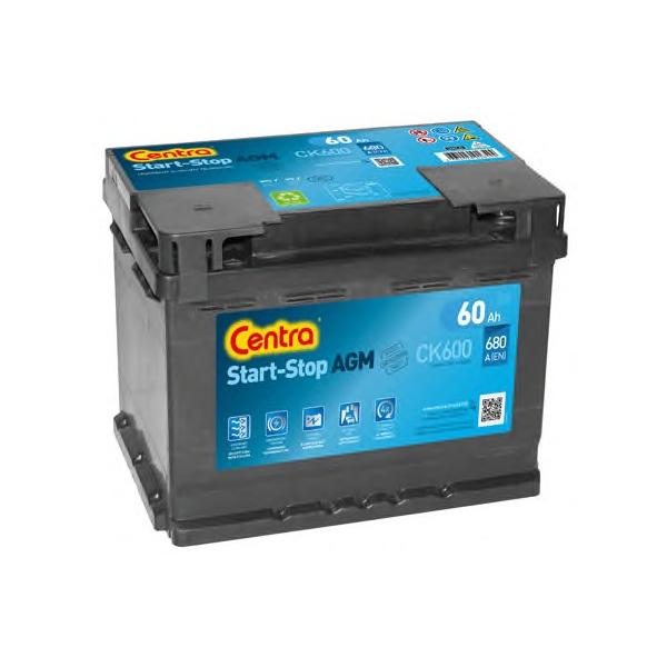 CENTRA - CK600 (AGM Start&Stop аккумулятор 12V 60Ah 680A ETN 0(R+))