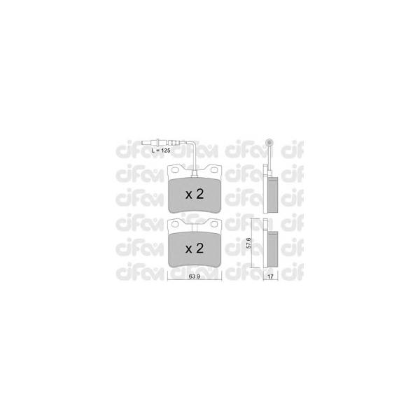 CIFAM - 822-192-0 (Колодки тормозные задние (тип Ate-Teves))