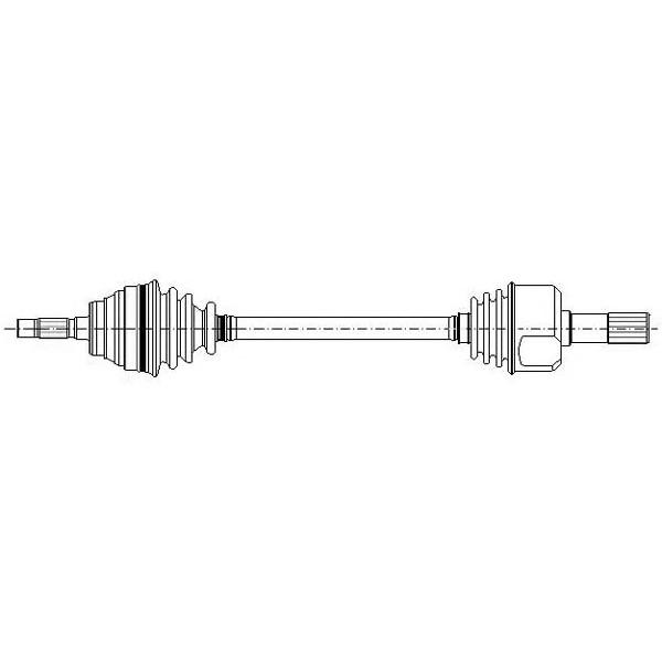CIFAM - 655-736 (привод лев./ Peugeot 406 2.2/3.0/2.0HDi/2.1TD/2.2HDi 99> ABS 670mm)