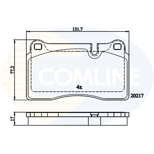 COMLINE - CBP06030 (КОЛОДКИ LROV RANGE ROV 05 -)