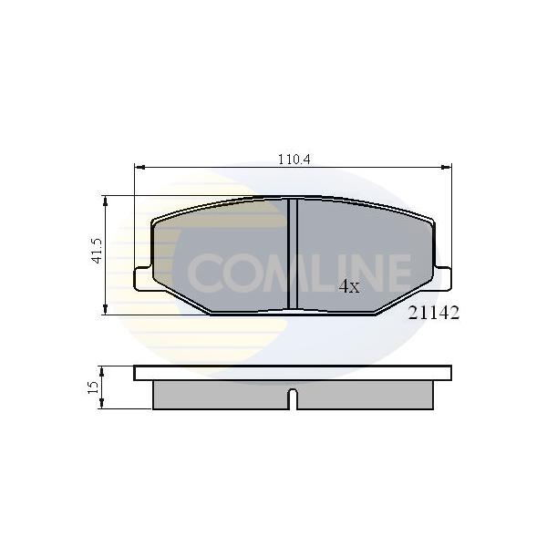 COMLINE - CBP0195 (КОЛОДКИ SUZ JIMNY 98 -/SAMURAI 88 -/SUPER CARRY 85 - 99)