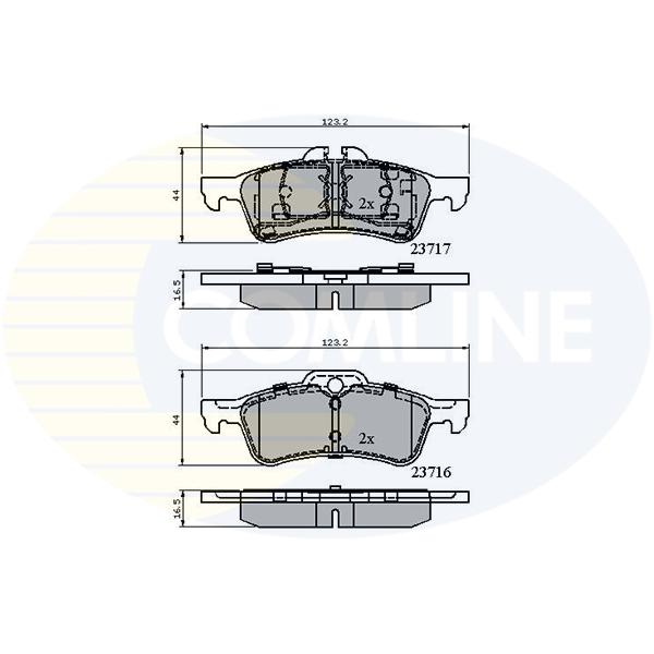COMLINE - CBP01317 (КОЛОДКИ MINI MINI 04 -)