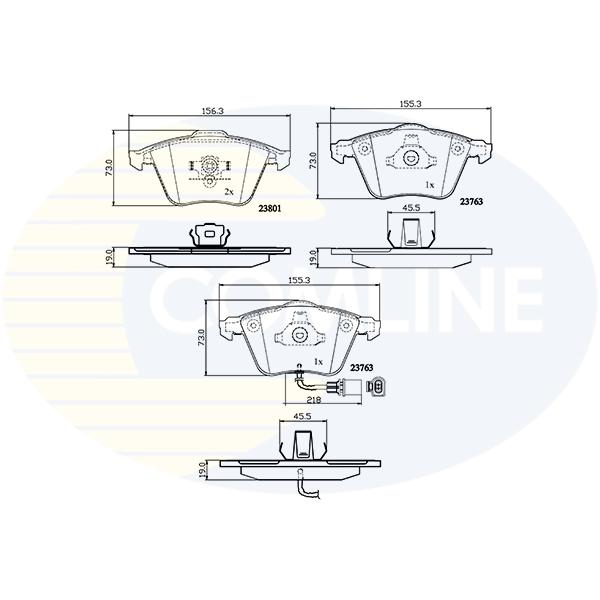 COMLINE - CBP11752 (КОЛОДКИ ПЕР AUDI A4/A6/A8 00- (С ДАТЧИКОМ))