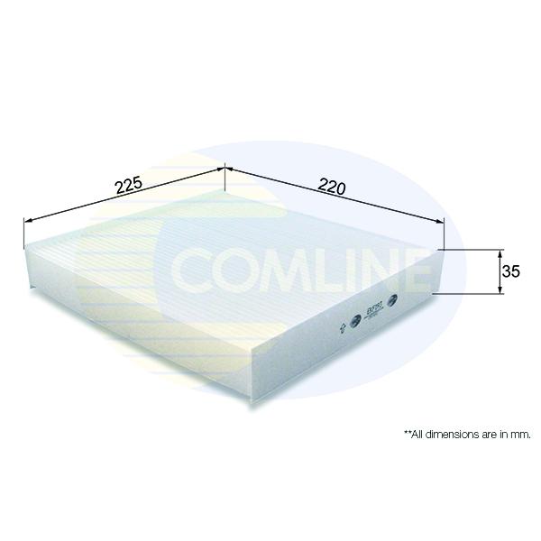 COMLINE - EKF193 (ФИЛЬТР САЛОНА CIT BERLINGO/XSARA/PGT PARTNER 1.1-2.0/1.4-1.6HDI/1.8-1.9D/TD/2.00HDI 96-)
