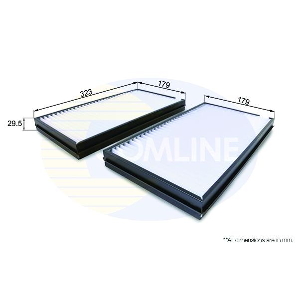 COMLINE - EKF158 (ФИЛЬТР САЛОНА Bmw Alpina - B5 05->, 5 Series 03->, 5 Touring 04->, 6 Series 04->)