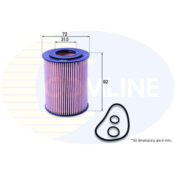 COMLINE - EOF010 (ФИЛЬТР МАСЛ OPL ASTRA H/G/COMBO/CORSA/MERIVA 1.7DI/DTI/CDTI/HON CIVIC 1.7 CTDI 01-)
