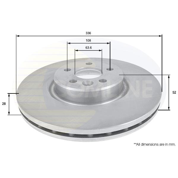 COMLINE - ADC1924V (ДИСК ТОРМ Volvo S80 06 ->, V70 07 ->, XC70 07 ->)