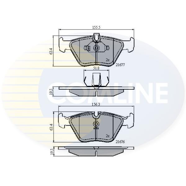 COMLINE - CBP01010 (КОЛОДКИ BMW 5 SERIES E39/96 - 00/BRILLIANCE BMW 03 -)