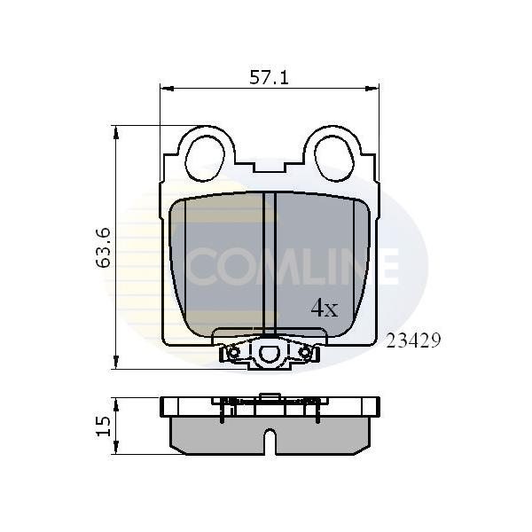 COMLINE - CBP3836 (КОЛОДКИ LEX GS300 05 -/GS430 97 - 05/IS200 99 - 05/IS300 01 - 06/SC430 01 -/TOY)