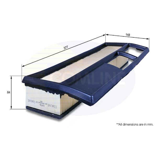 COMLINE - EAF589 (ФИЛЬТР ВОЗД Fiat - Doblo 04->, Idea 04->, Panda 03->, Punto 03->, 500 07->, Ford - Ka 09->)