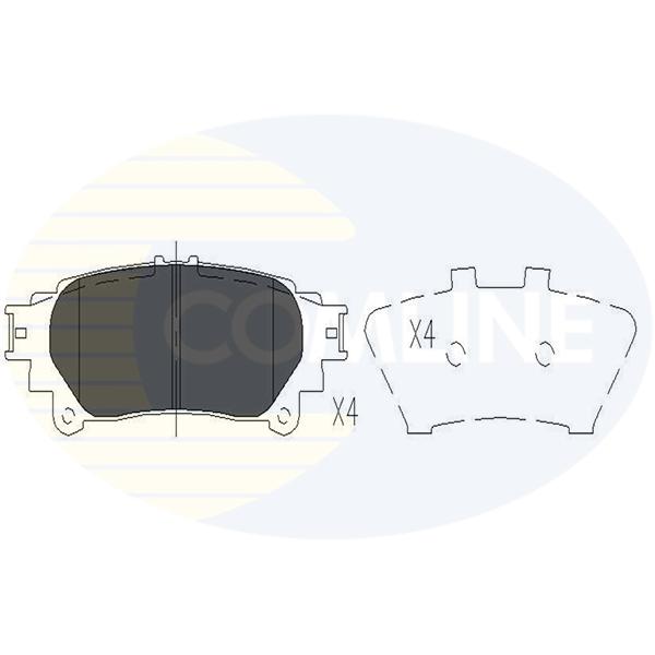 COMLINE - CBP06078 (КОЛОДКИ ЗАД LEX RX 270/350/450 08-)