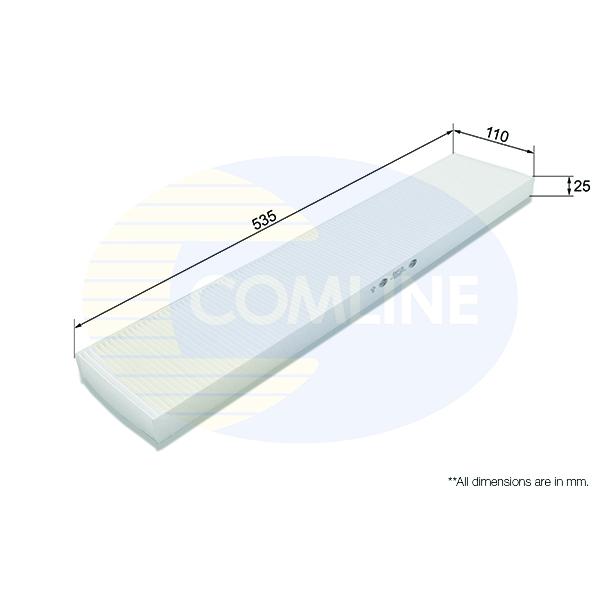 COMLINE - EKF131 (ФИЛЬТР САЛОНА VW SHARAN/FRD GALAXY/SEAT ALHAMBRA 1.8-2.8/1.9TDI 95-)