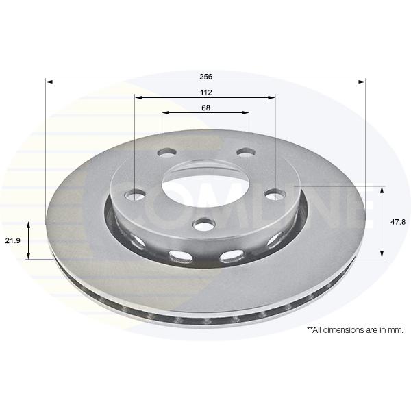 COMLINE - ADC1489V (ДИСК ТОРМ Audi A4 95 -> 04, VW Passat 00 -> 05)