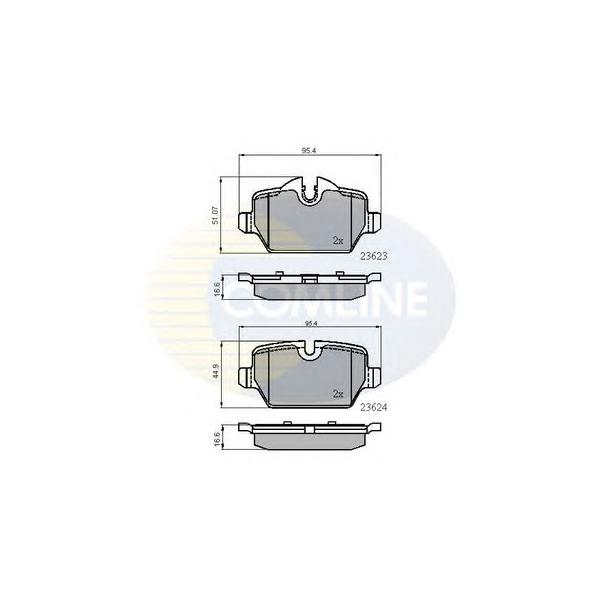 COMLINE - CBP01710 (КОЛОДКИ ЗАД BMW E81/E87/E90 04-)