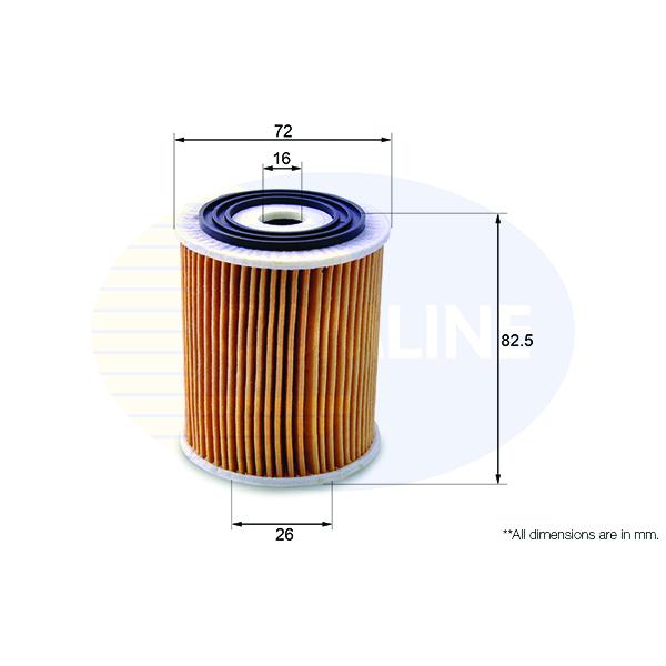 COMLINE - EOF167 (ФИЛЬТР МАСЛ CHR NEON ll/PT CRUISER/MINI ONE/COOPER 1.6 01-)