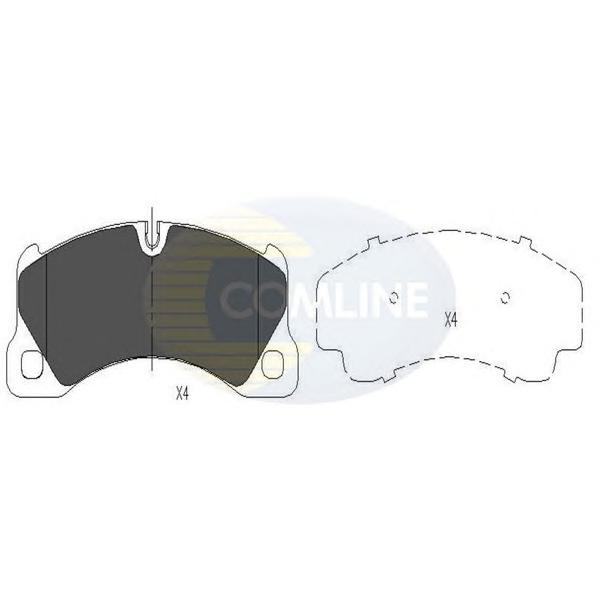 COMLINE - CBP06039 (КОЛОДКИ ПЕР VW TOUAREG 3.2-3.6I/3.0-5.0TDI 05-/CAYENNE/PANAMERA 4.5-4.8I 02-)