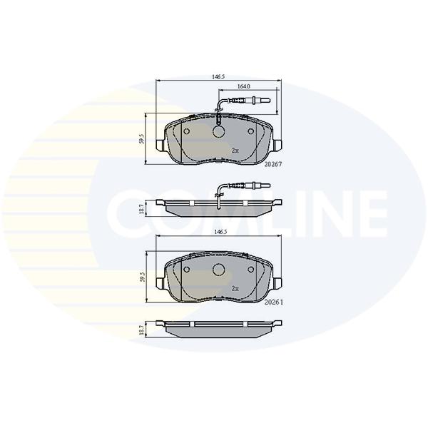 COMLINE - CBP11158 (КОЛОДКИ ПЕР CIT C8/PGT 807/FIAT ULYSSE 2.0I-2.2I/2.2HDI 02-)