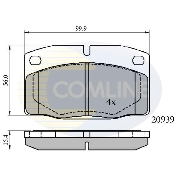 COMLINE - CBP0135 (КОЛОДКИ VAUX ASTRA 84-91/CAVALIER 88-91/NOVA 83-94)
