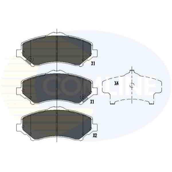 COMLINE - CBP36066 (КОЛОДКИ ПЕР JEEP WRANGLER III/CHEROKEE 07-/DODGE NITRO/JOURNEY 07-/CHR GRAND VOYAGER 07-)