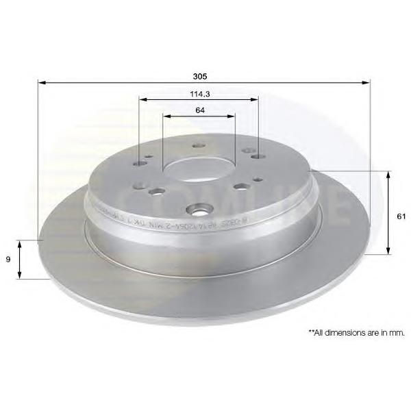 COMLINE - ADC0556 (ДИСК ТОРМ Honda CR-V  05 -> (С ПОКРЫТИЕМ))