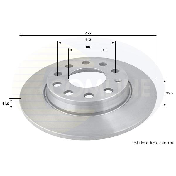 COMLINE - ADC1436 (ДИСК ТОРМ Audi A4 01 ->, A5  09 ->, Seat Exeo 08 ->, VW Passat 01 -> 05 (С ПОКРЫТИЕМ))